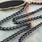 12 Pack: 36" Black Small Figure 8 Chain by Bead Landing™